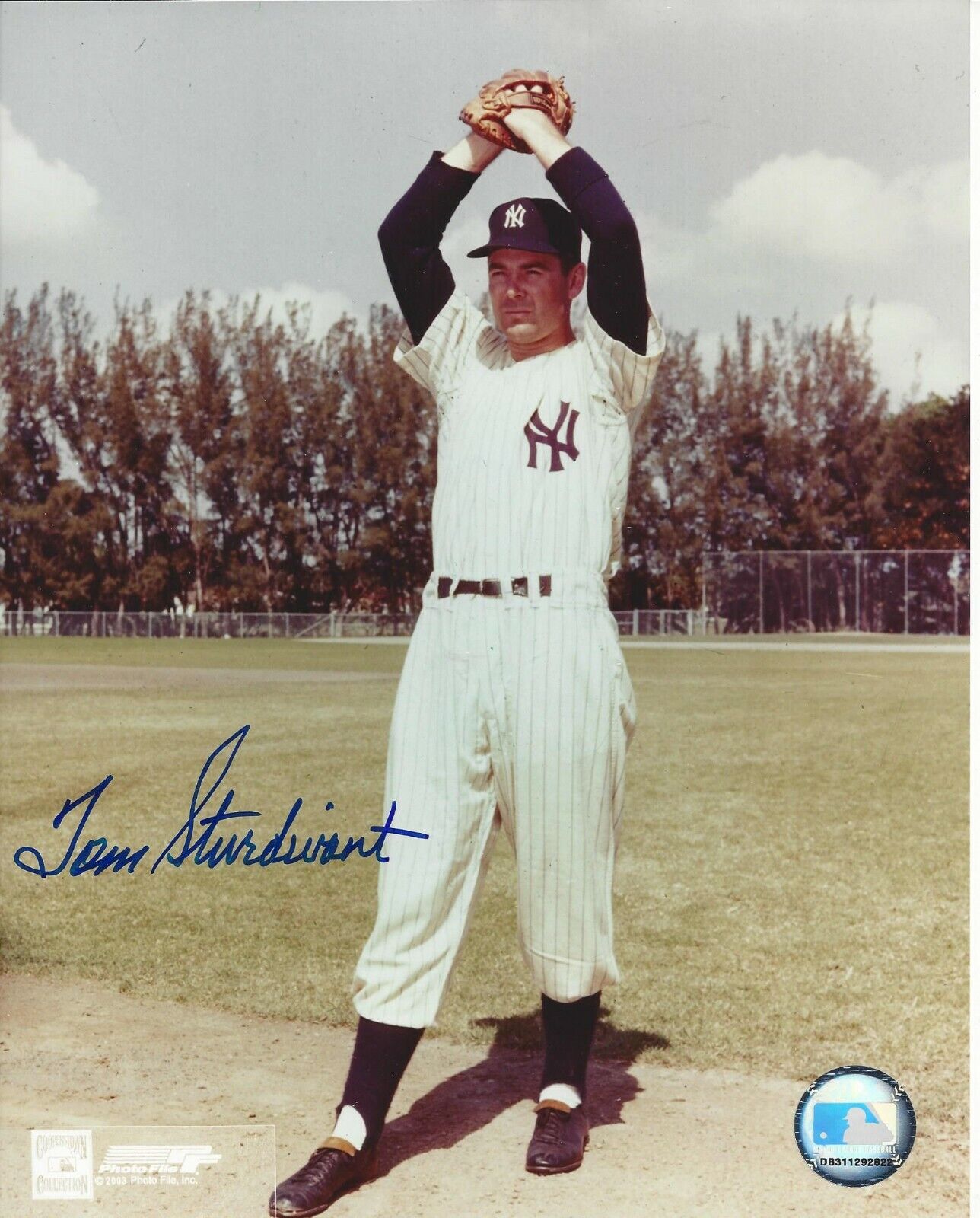 Tom Sturdivant Autographed 8x10 New York Yankees#1