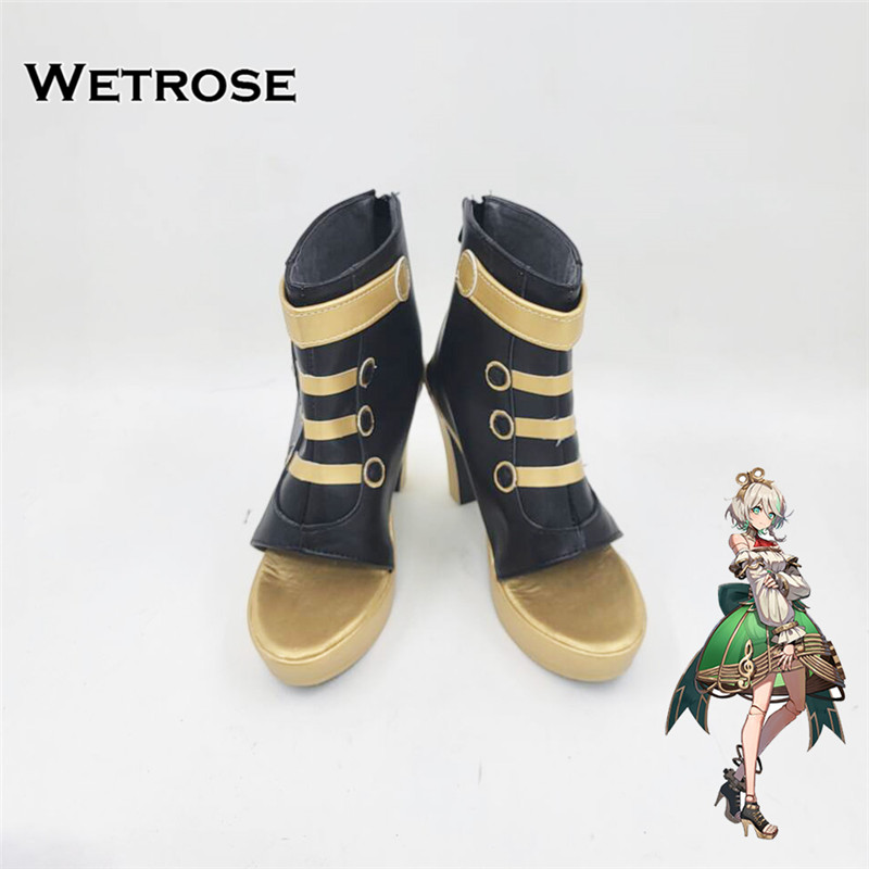 [Wetrose] Hololive EN Justice Cecilia Immergreen Cosplay Shoes