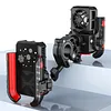 Cooling Motorcycle Phone Mount with USB/TYPE-C Charging Port Motorcycle Phone Holder 360 Rotation Cellphone Cradle Adjustable for 5.4-7.8 Inch Smartphone (Handlebar)