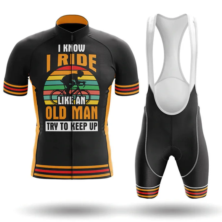 I Ride Like An Old Man Men's Short Sleeve Cycling Kit