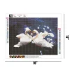 Romantic White Swan  | Full Round Diamond Painting Kits