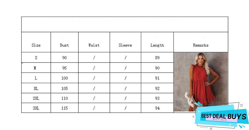 Summer Women's New Dress Ruffled Waist