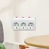 3 Horizontal Socket Power Adapter Power Converter Socket for Living Room Bedroom