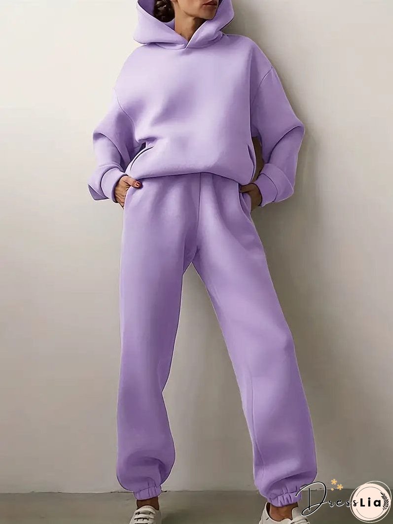 Hooded Sweatshirt and Jogger Pants Set