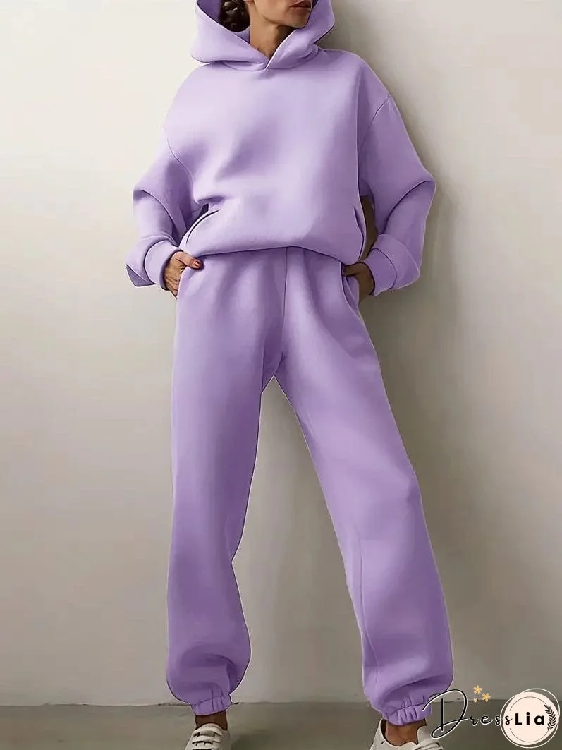 Hooded Sweatshirt and Jogger Pants Set