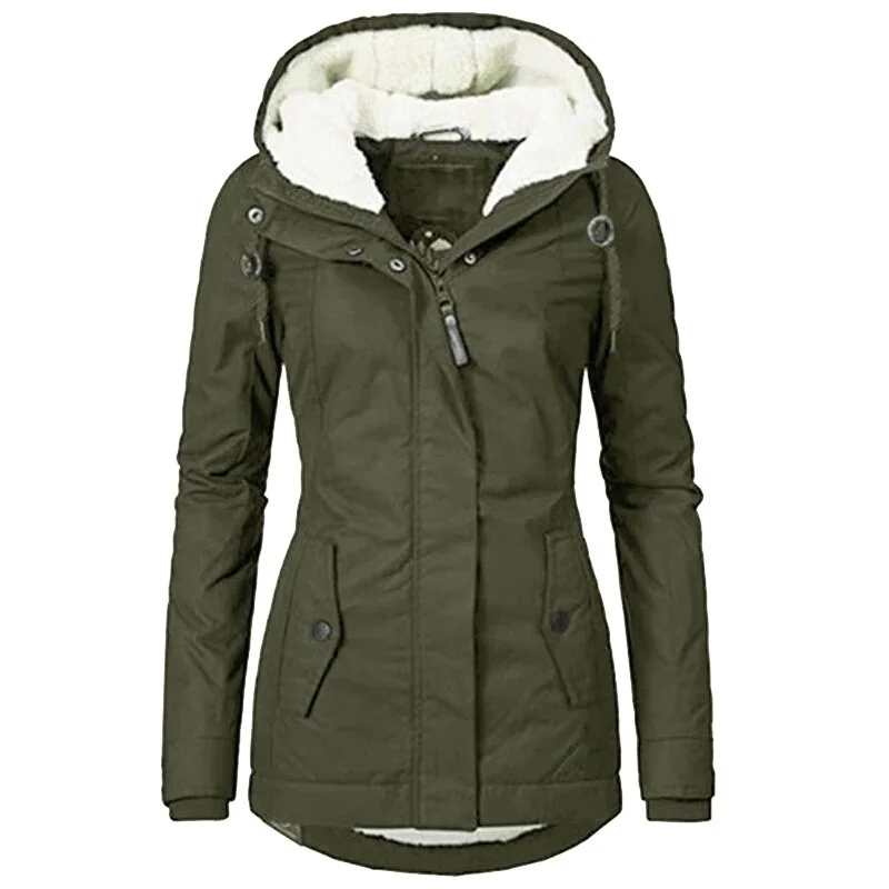 Fashion Women's Thickened Warm Down Jacket Long Winter Coat Hooded Parka Coat
