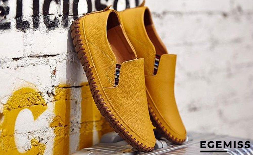 Leather Men Shoes Slip On Shoes Leather Loafers Mens Moccasins Shoes Italian Designer Shoes | EGEMISS