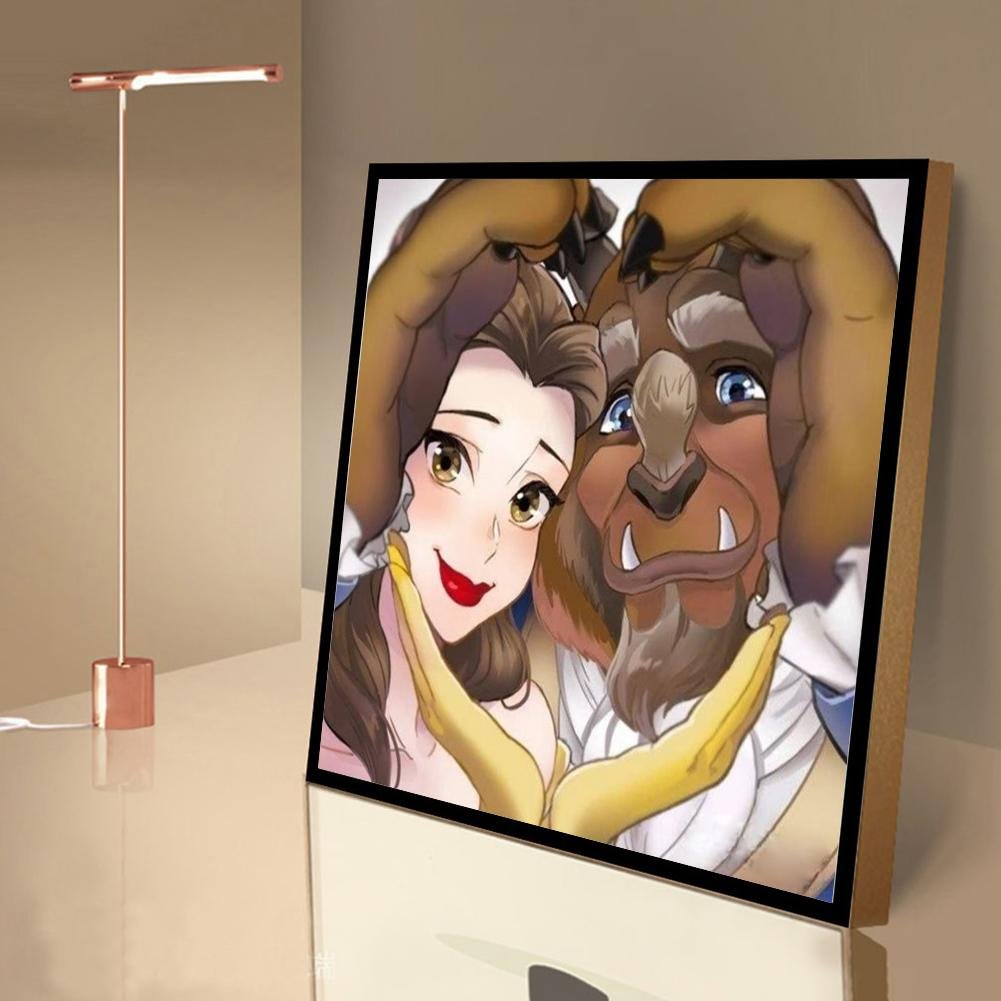 Full Round Diamond Painting Princess and Prince