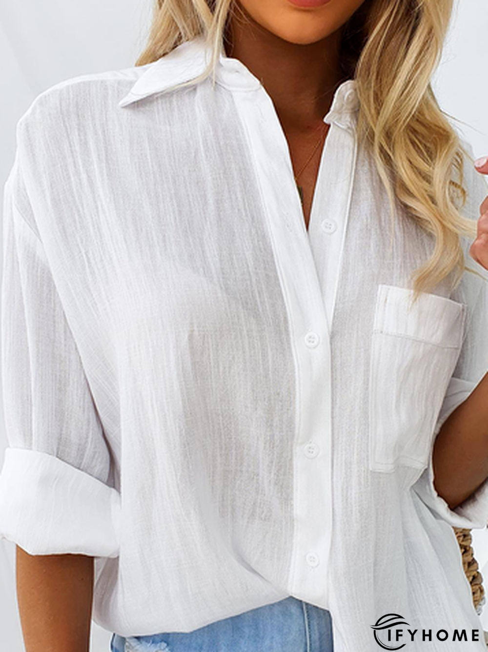 Plain Casual Blouse | IFYHOME
