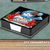 Diamond Painting Snowman Leather Notecard Box Gem Art Sticky Note Holder