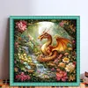 Dragon In Forest-14CT Stamped Cross Stitch 50*50cm/19.69*19.69in tapestrymarket