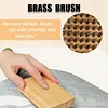 3Pcs Ski Waxing Brush Kit Portable Ski Snowboard Tuning Brush for Outdoor Skiing