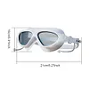 Big Frame Anti-Fog Swim Glasses Adjustable Wide View Swim Goggles for Swimmers