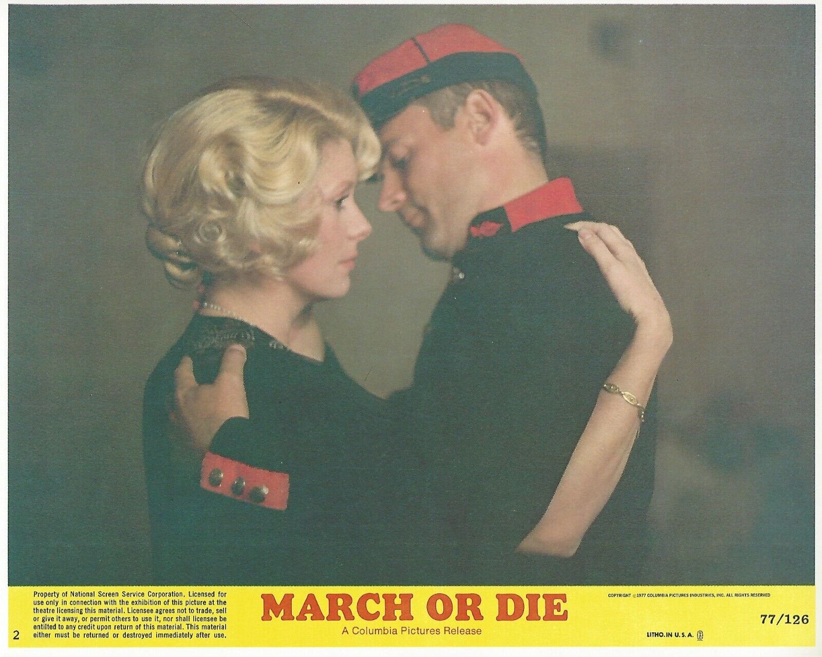 March Or Die Original 8x10 Lobby Card Poster 1977 Photo Poster painting #2 Catherine Deneuve