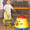 Electric Push Walker and Spinning Ball Launcher Baby Walker Set Baby Vacuum Toy