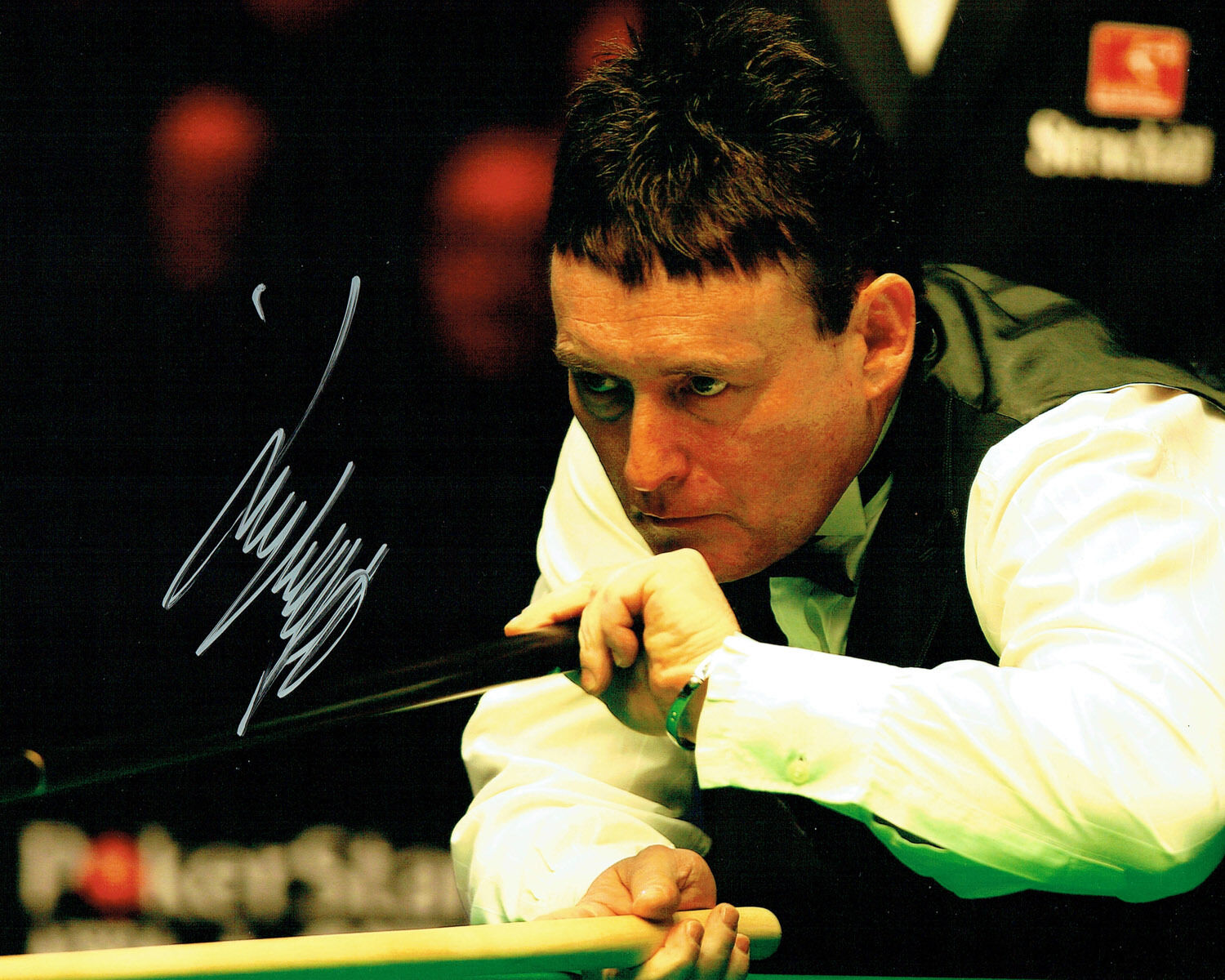 Jimmy WHITE SIGNED 10x8 Photo Poster painting Autograph COA AFTAL SNOOKER The Whirlwind