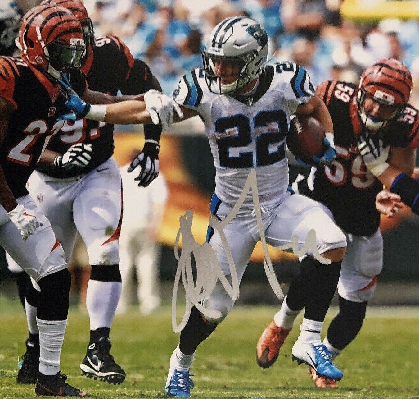 Christian Mccaffrey Autographed Signed 8x10 Photo Poster painting ( Panthers ) REPRINT