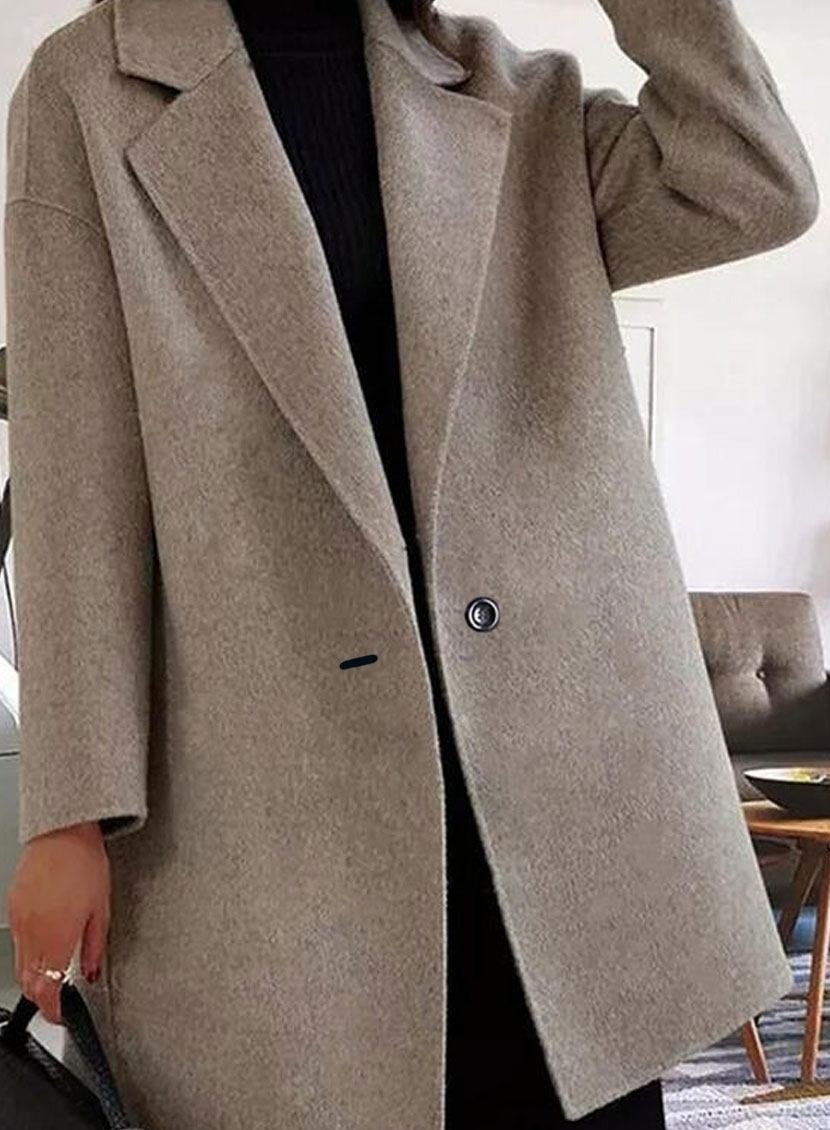 Casual Loose Woolen Cardigan Coat | EGEMISS