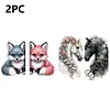 2Pcs Pferd Fuchs Eck Aufbewahrung - 5d DIY Handwerk Dekoration