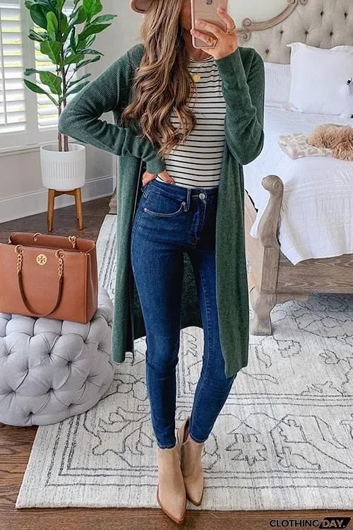 Pocket Long Sleeve Cardigan