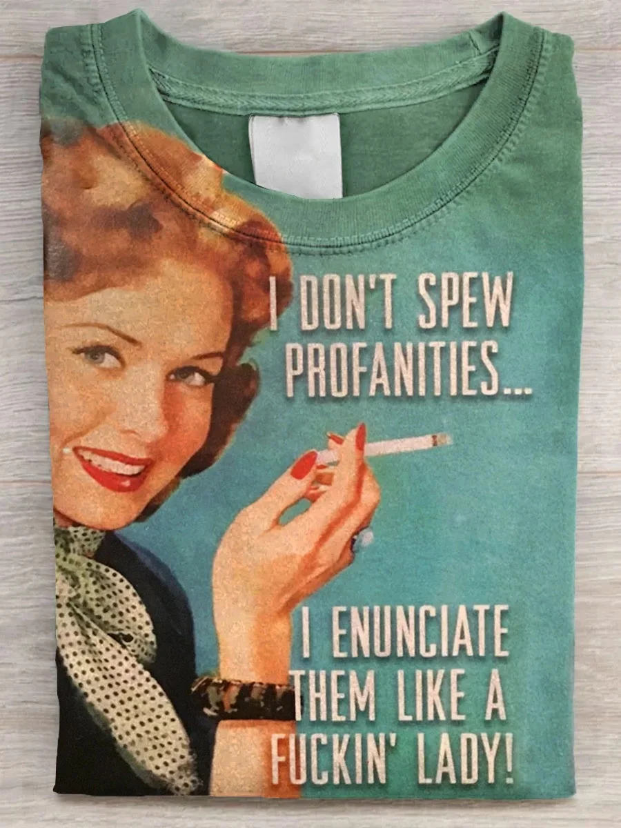 Eagerlys  I Don’t Spew Profanities Art Print T-shirt Eagerlys