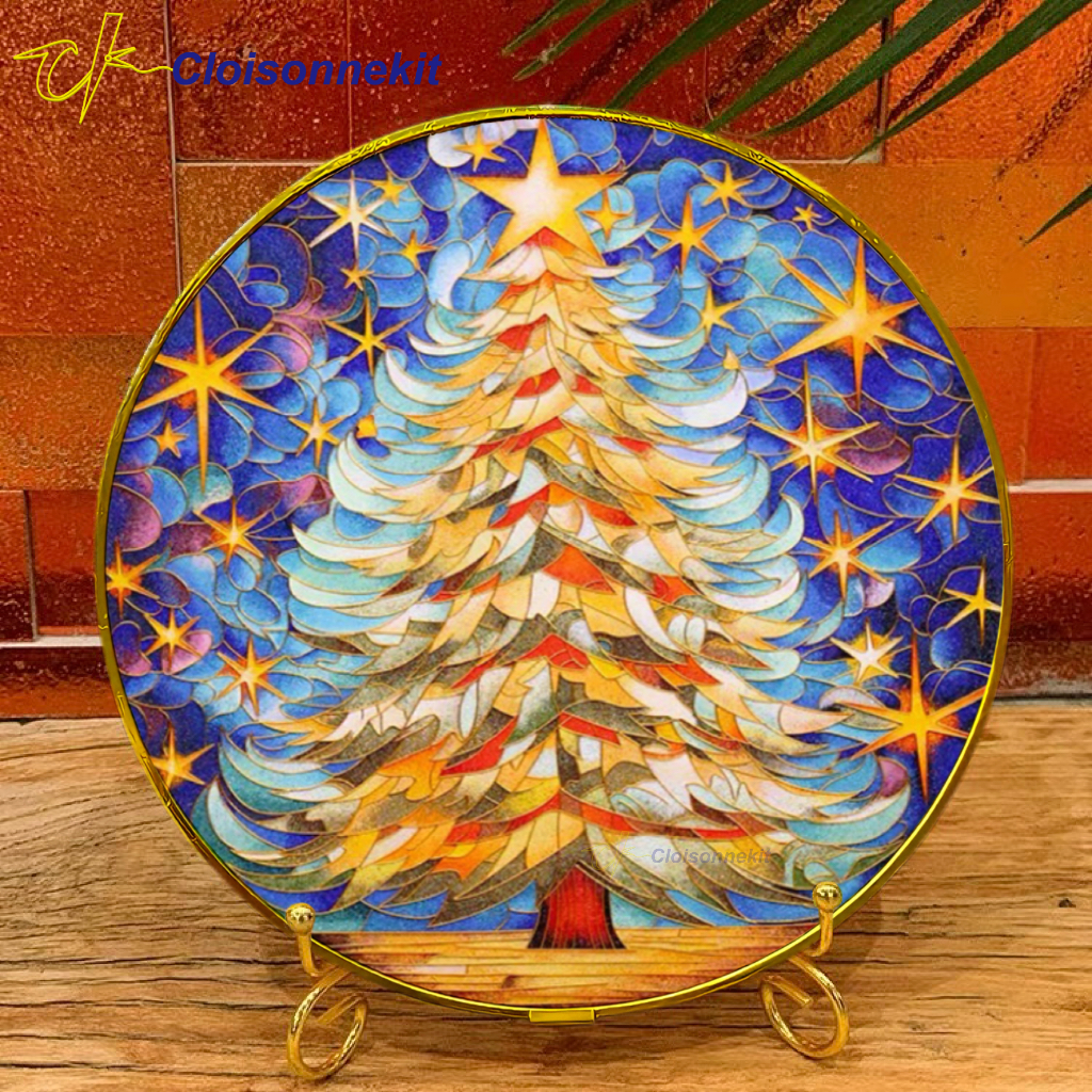 Christmas Tree - DIY Cloisonne Painting Art Kits - Cloisonnekit