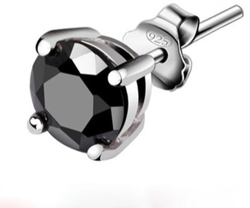 1 Piece Minimalist Geometric Plating Inlay Copper Stone Ear Studs