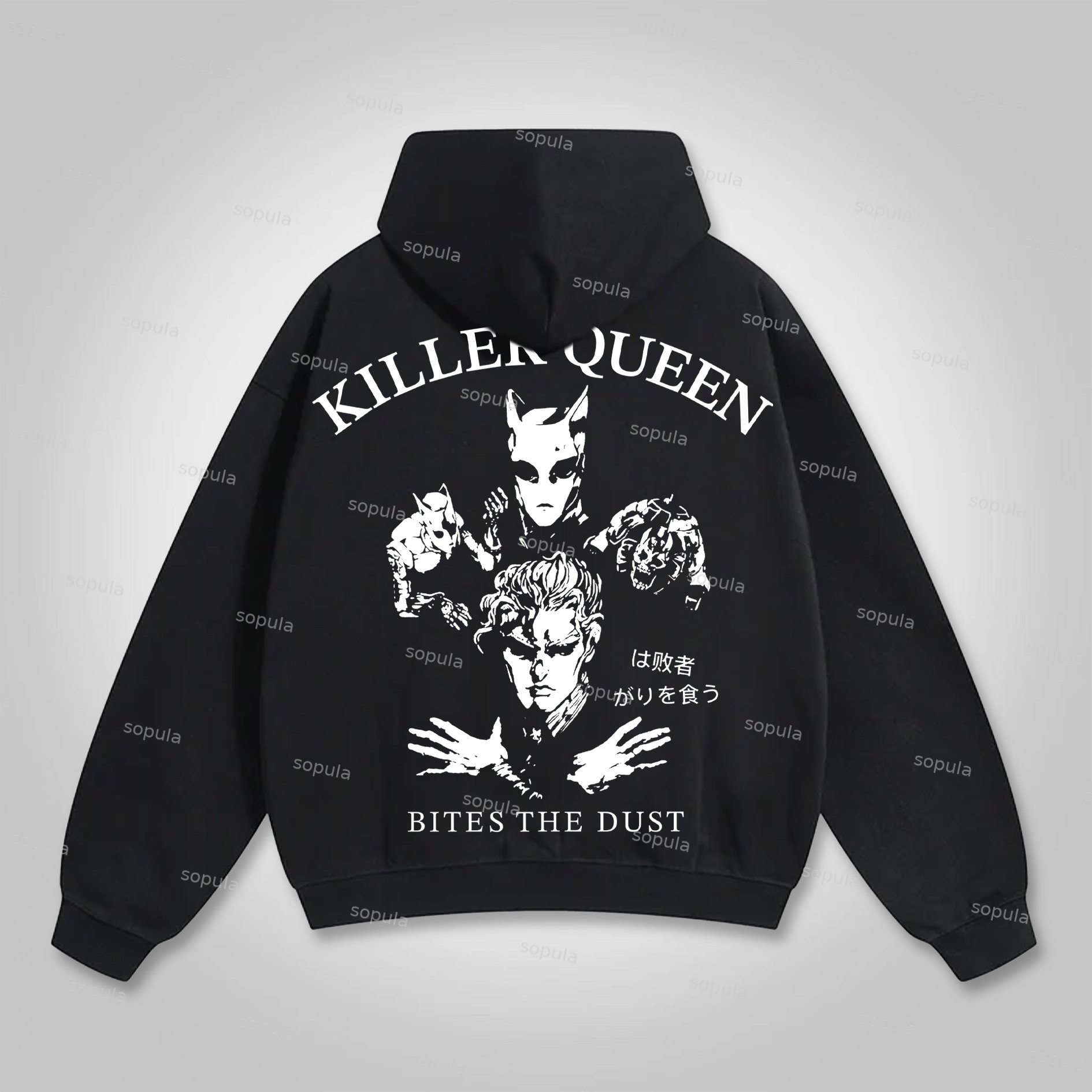 Sopula Jojo Killer Queen Bites THE Dust Graphic Hoodie - SOPULA