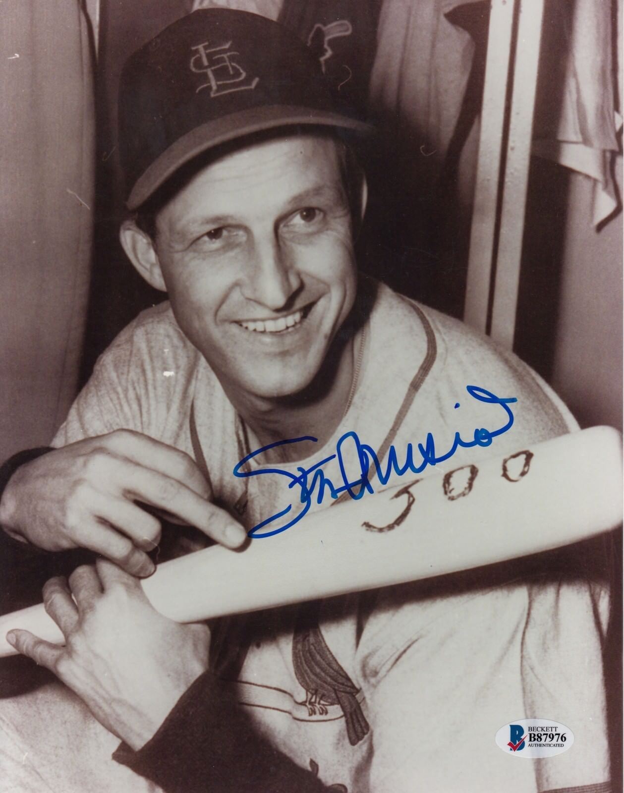 Stan Musial #1 8x10 Signed Beckett Certified St. Louis Cardinals 041118