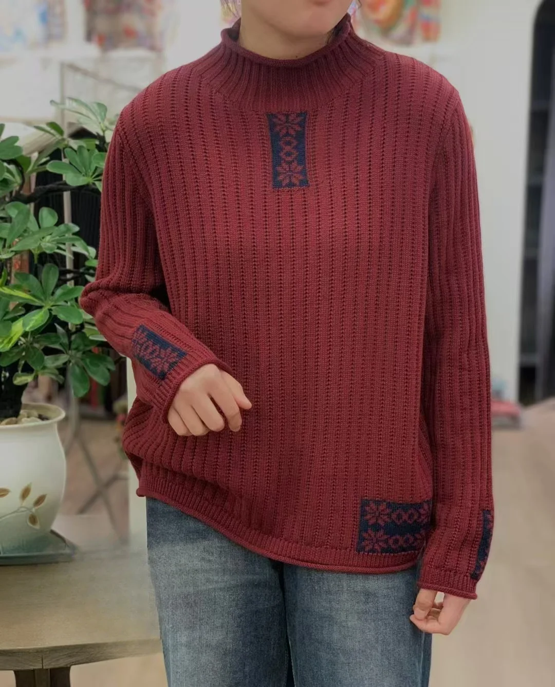 Chicfifth Sweater Women Winter Long Sleeve High Quality Autumn Vintage Top Knitted Cardigan