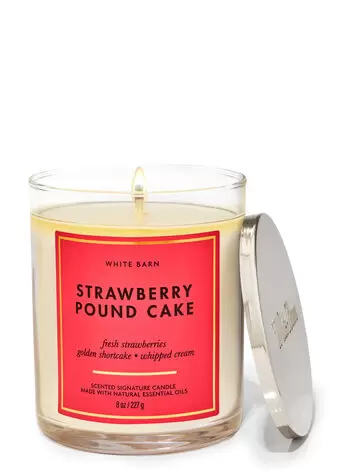Strawberry Pound CakeSingle Wick Candle