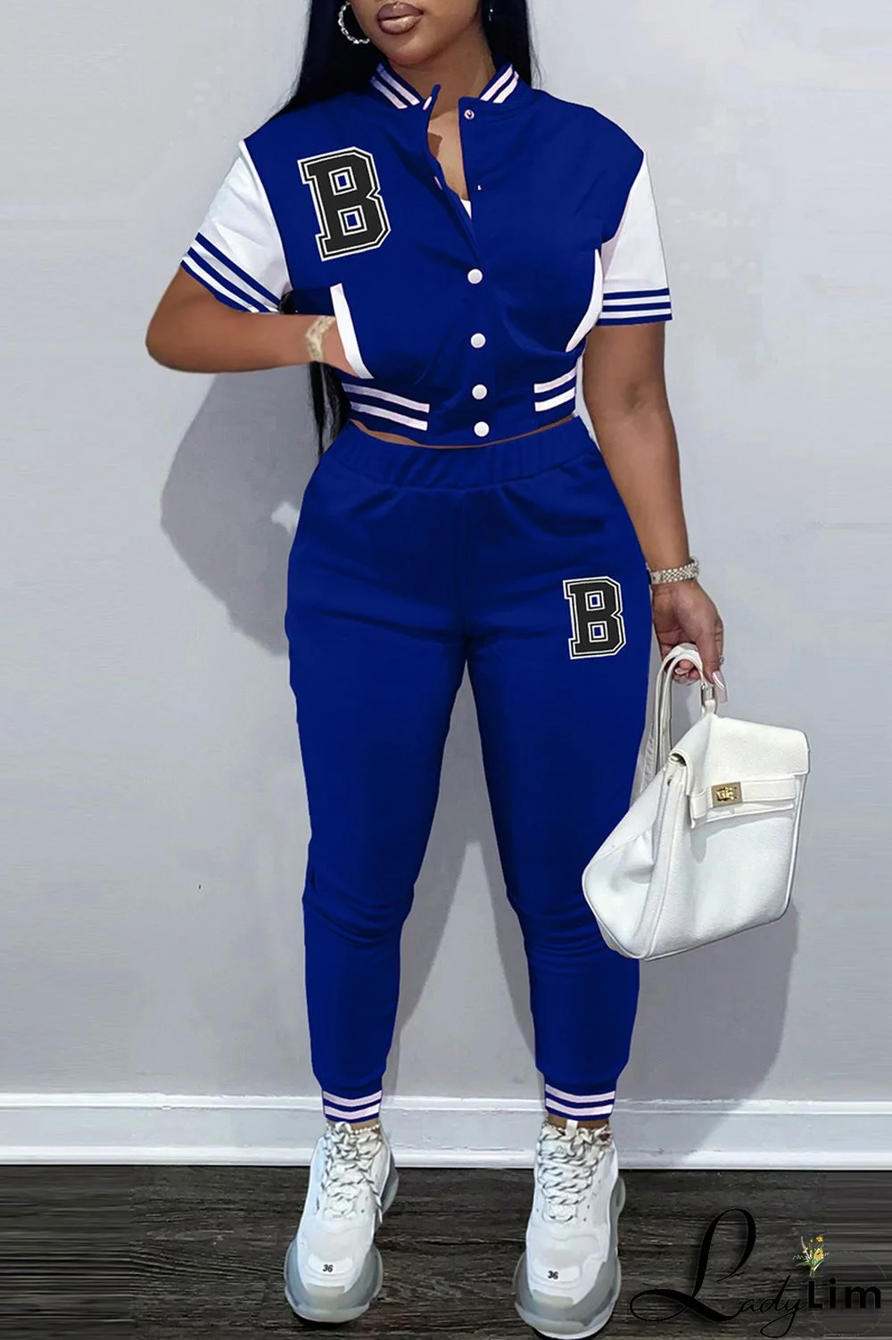 Army Green Fashion Casual Letter Print Split Joint Long Sleeve Two Pieces