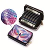 2pcs Elf Girl Pattern Diamond Painting Fashion Card Holder Compact Coin Purse