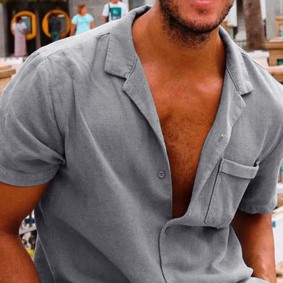 Men's Breathable Cotton Shirt-inspireuse