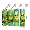 4Pcs Special Shape Pond Frog Diamond Painting Bookmark