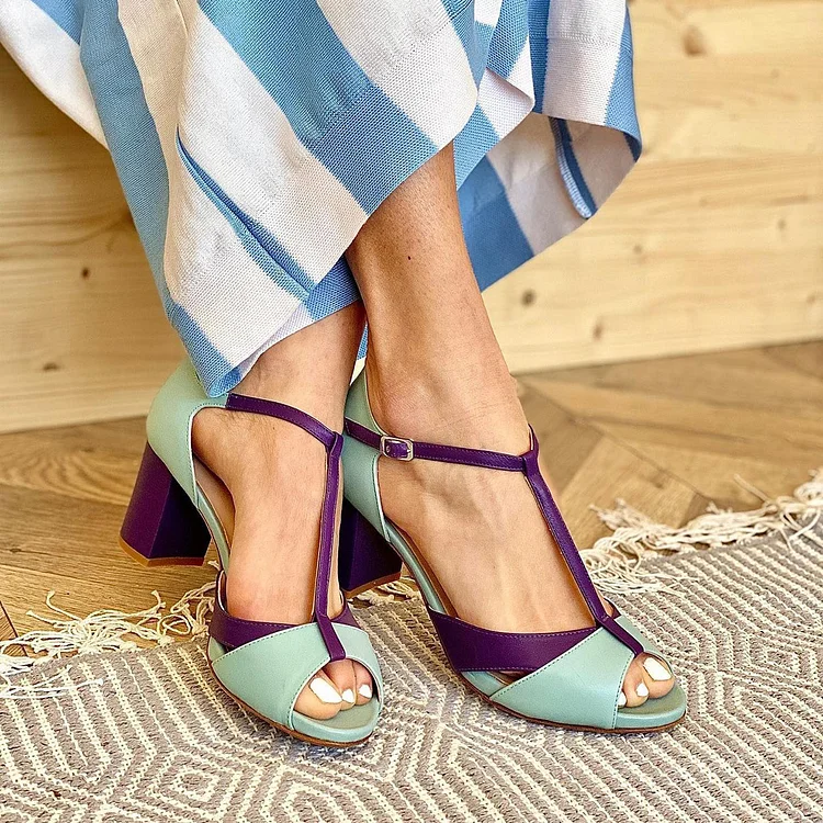 Rhinestone Strappy Heeled Sandals,Womens Chunky Block High Heels,Flip Flops  Ankle Strap Pumps,Square Open Toe Heels,Thong Dress Shoes (Color : Blue,  Size : EU(CN)43/US12): Buy Online at Best Price in UAE - Amazon.ae