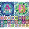 （Multi-Style)Mandala Alphabetr A-Full Round Diamond Painting 30*30CM