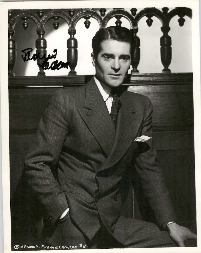 Francis Lederer (d. 2000) Signed Autographed Vintage Glossy 8x10 Photo Poster painting - COA Matching Holograms