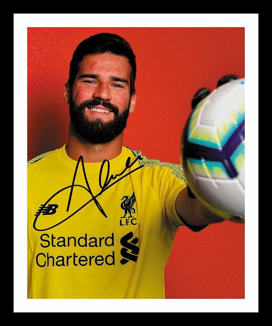 Alisson Becker - Liverpool Autograph Signed & Framed Photo Poster painting