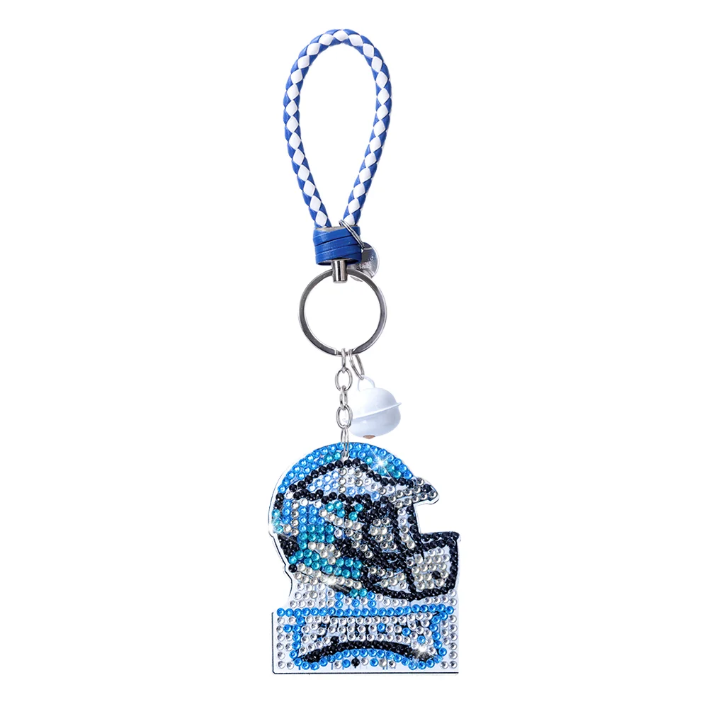 Philadelphia Eagles DIY Diamond Art Keychains Craft Rugby Team Badge Hanging Ornament(Double Sided)