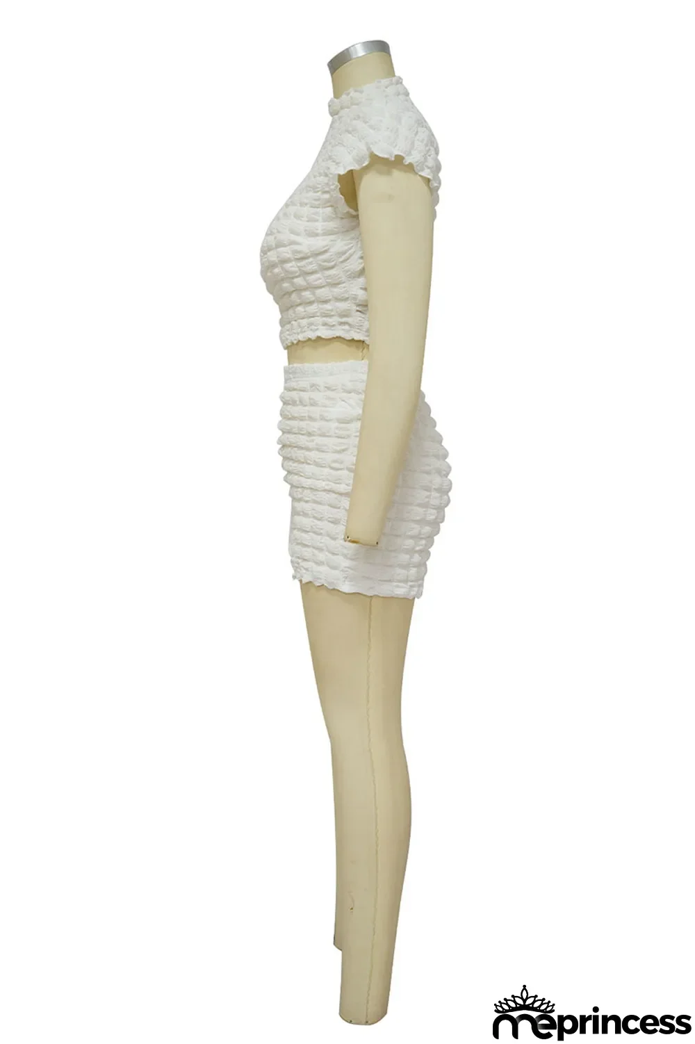 Rose Red Casual Solid Patchwork O Neck Short Sleeve Two Pieces