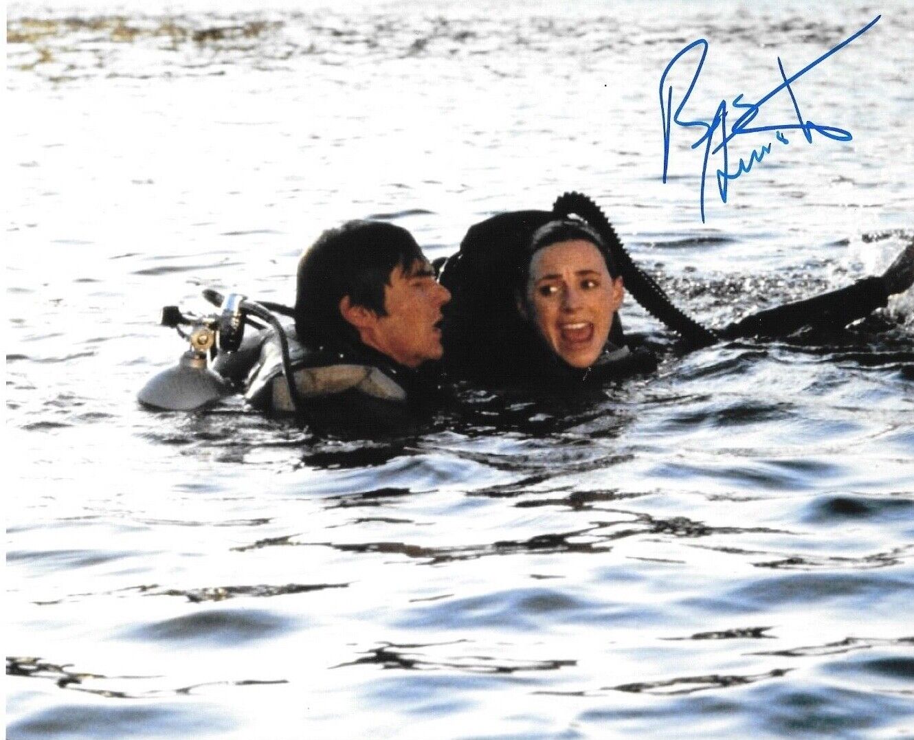 * BESS ARMSTRONG * signed 8x10 Photo Poster painting * JAWS 3-D * COA * 4