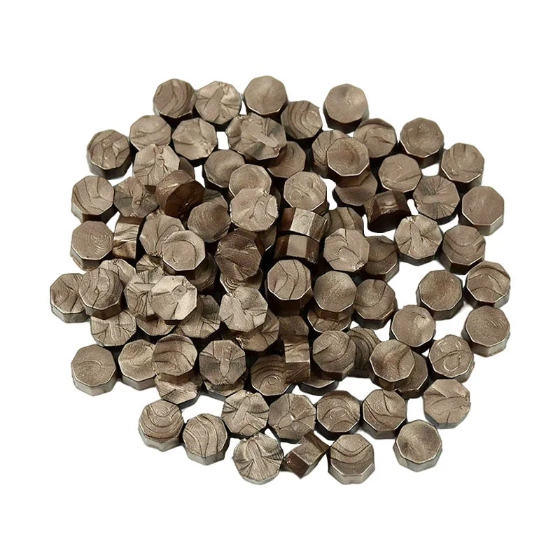 100Pcs/Bag Retro Wax Seal Colored Wax Beads DIY Scapbooking Octagon Sealing Stamp for Envelope Letter Wedding Party Invitation