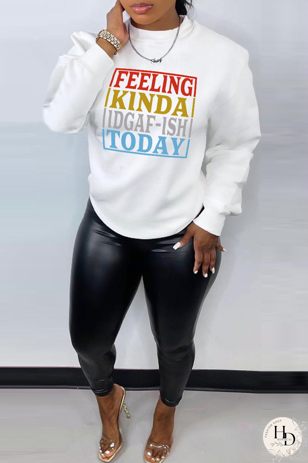 Yellow Street Vintage Print Patchwork Letter O Neck Tops