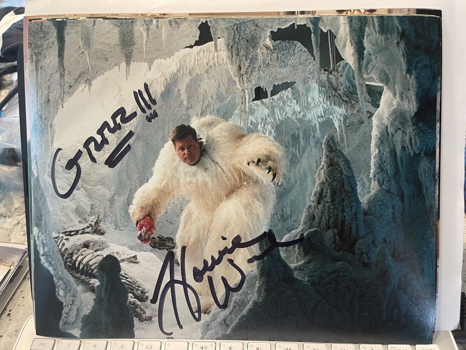 HOWIE WEED SIGNED AUTOGRAPHED 8x10 Photo Poster painting WAMPA STAR WARS RARE BECKETT BAS DL 7