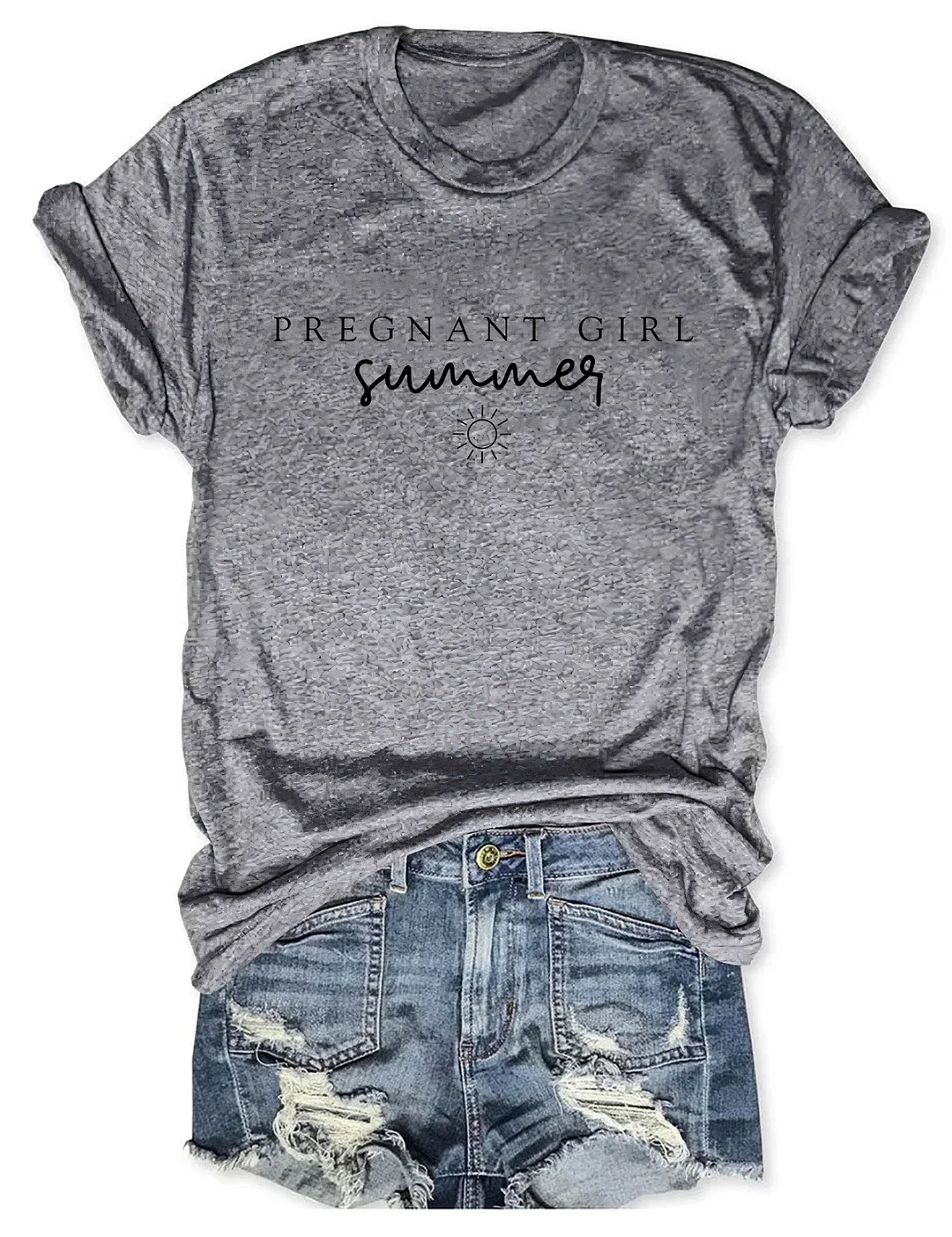 Pregnant Girl Summer T-shirt