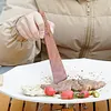 2Pcs Outdoor Wooden Spatula Anti-Scalding Cooking Spatula Utensils Kitchen Tools