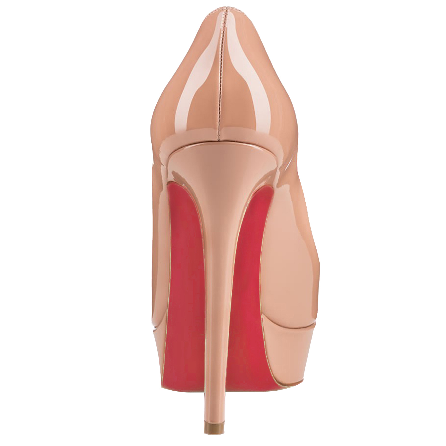135mm Sky High Red Bottom Platform Pumps Patent Shoes-MERUMOTE