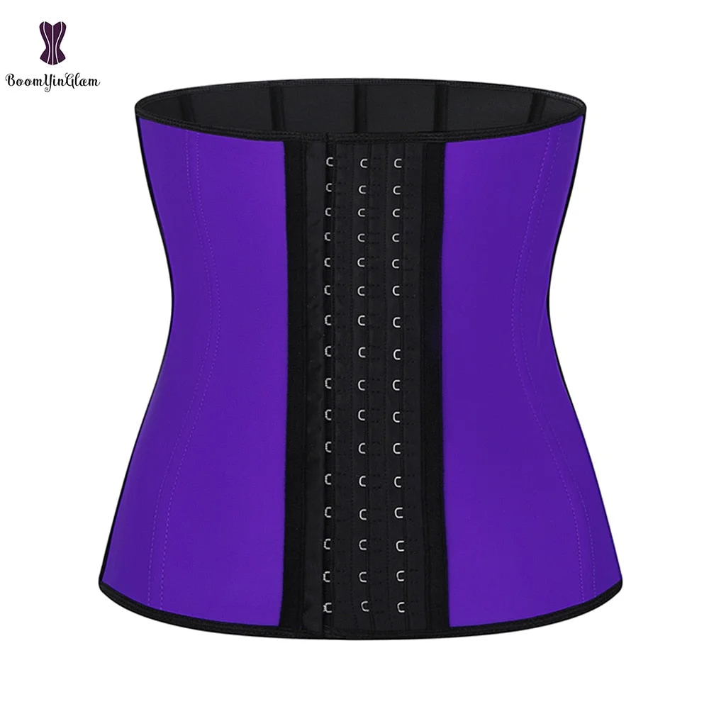 Fajas Colombianas Latex Waist Trainer Cincher 9 Steel Boned Slimming Belt Underbust Corset Sport Shapewear