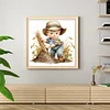 Farm Baby - 18CT Stamped Cross Stitch 25*25cm/9.84*9.84in